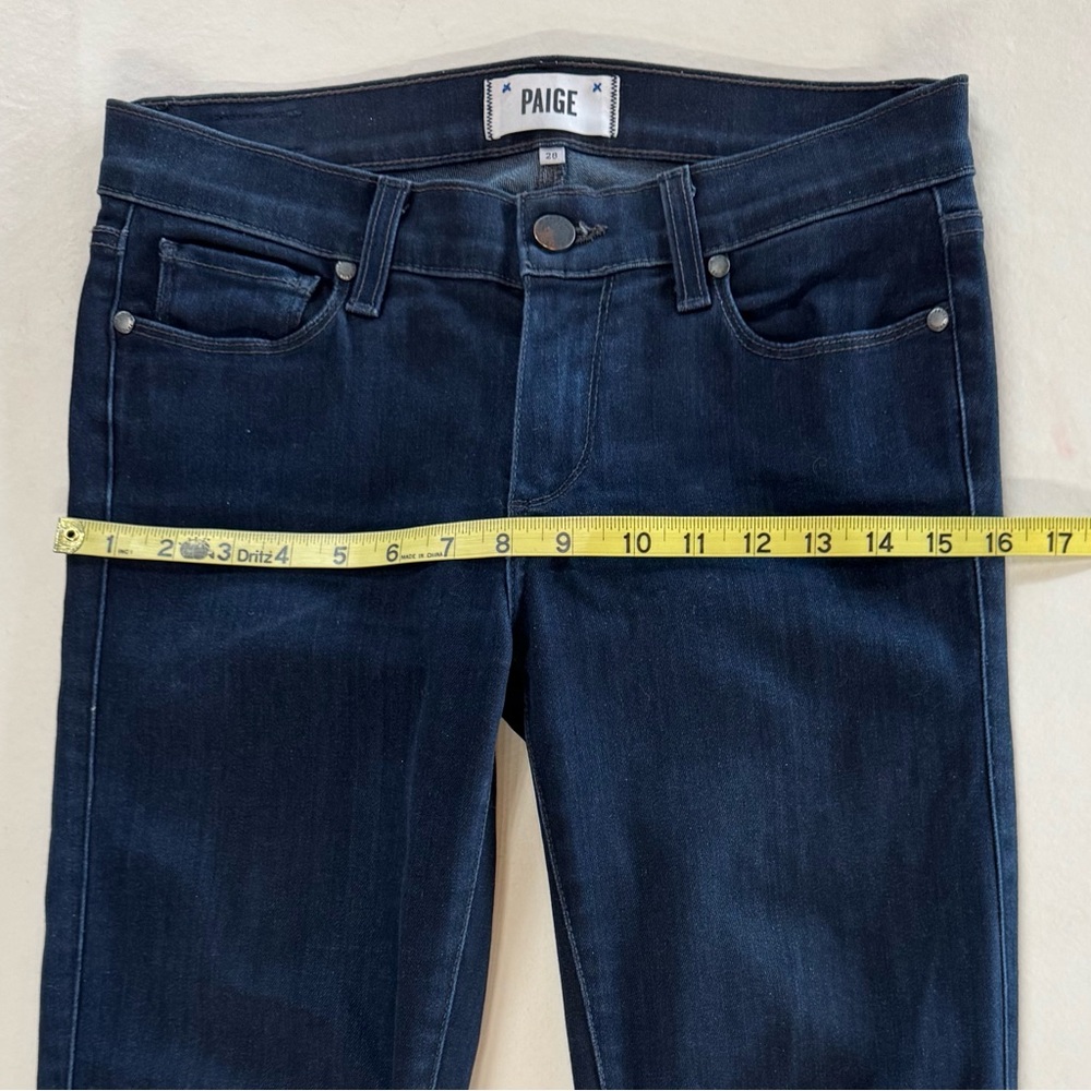 PAIGE Verdugo Ultra Skinny Emma Dark Wash Mid-Rise Jeans (28) - Picture 8 of 17